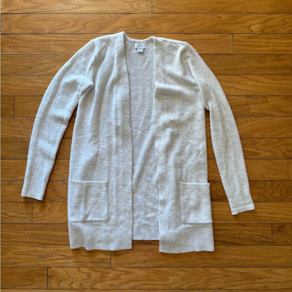 Old Navy Women's Light Gray Open Front Cardigan